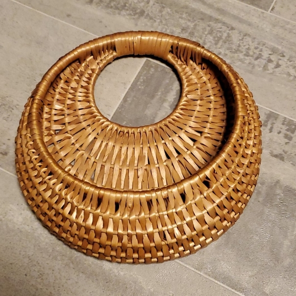 Boho Vintage Wall Hang Wicker Basket